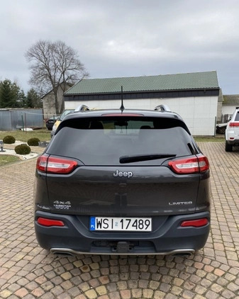 Jeep Cherokee cena 59000 przebieg: 161000, rok produkcji 2015 z Siedlce małe 92